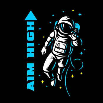 Men's Space Themed Astronaut T Shirt, 6 of 7