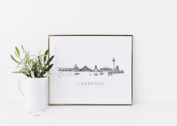 Liverpool Skyline Cityscape Art Print, 2 of 9