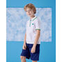 Adrian Boys Cotton Polo T Shirt With Zip, thumbnail 1 of 3