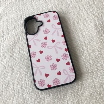 Bows, Flowers, Hearts Phone Case, 2 of 2