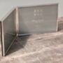 Sixtrees Slim Silver Plated Border Double Photo Frame, Five X Seven, thumbnail 4 of 4