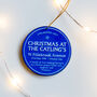 Personalised Blue Plaque Christmas Tree Decoration, thumbnail 4 of 9