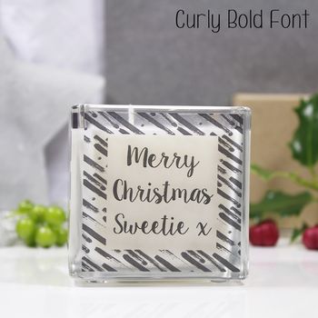 Merry Christmas Scented Square Candle For Family, 8 of 12