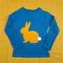 Easter Bunny Kids T Shirt Organic Cotton, thumbnail 7 of 7