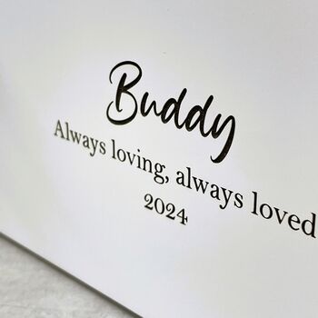 Personalised White Wooden Urn, 6 of 11