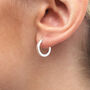 18ct Gold Plated Or Silver Aztec Mini Hoop Earrings, thumbnail 1 of 6