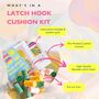 You Can Latch Hook Cushion Craft Kit, thumbnail 4 of 5