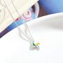 Colourful Rainbow Windmill Charm Summer Necklace, thumbnail 2 of 6