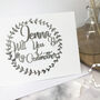 Personalised Silver Garland Be My Godmother Card, thumbnail 8 of 8