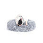 60cm Grey Soft Plush Donut Dog Cat Bed Cushion, thumbnail 3 of 7