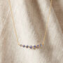 Purple Tanzanite Bar Chain Necklace, thumbnail 5 of 9