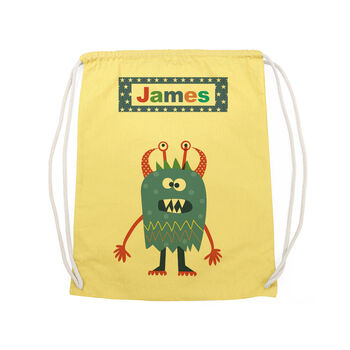 Personalised Boy's Little Monster Pe Kit Bag, 11 of 12