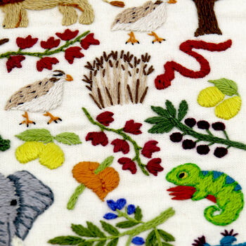 African Savanna, Hand Embroidery Kit, 8 of 12