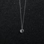 Mini Demi Lune Disc Pendant Necklace, thumbnail 4 of 8