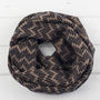 Zig Zag Knitted Circle Scarf, thumbnail 1 of 6