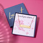 Personalised Year Loved You Since Gold Bar Valentines Necklace, thumbnail 5 of 7