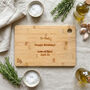 Personalised Our Family Engraved Wooden Chopping Board, thumbnail 4 of 6