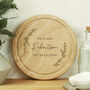 Personalised Laurel Round Wooden Chopping Board, thumbnail 2 of 6