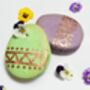 Large Hand Painted Easter Egg Macaron, thumbnail 2 of 4