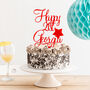 Happy Birthday Name Age Personalised Cake Topper, thumbnail 1 of 3