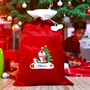 Christmas Penguin Sack Personalised With Child's Name, thumbnail 1 of 2