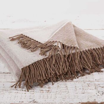 Personalised Reversible Merino Wool Throw Collection, 2 of 10