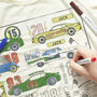 Personalised Car Crazy Colour In Top With Pens, thumbnail 2 of 9