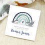 Personalised Whales And Rainbow Any Age Birthday Card, thumbnail 1 of 2
