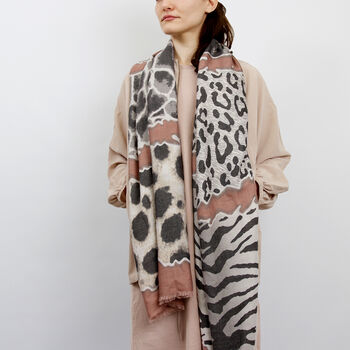 Personalised Leopard Spotted Print Scarf, 8 of 12