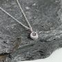 Tiny Dot Sterling Silver Customised Necklace, thumbnail 5 of 6
