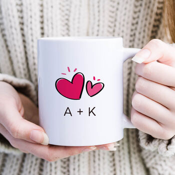 Personalised Valentine’s Day Mug With Initials, 3 of 8