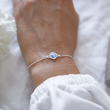 Birthstone Bracelet In Sterling Silver, 11 of 12