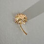 Colourful Enamel Chrysanthemums Flower Brooch, thumbnail 3 of 10