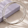 Personalised Double Bangle With Heart, thumbnail 1 of 12