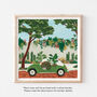 Mexico City Taxi Filled With Plants Art Print, thumbnail 2 of 3