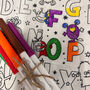 Colour Your Own Fabric Letter, thumbnail 2 of 5
