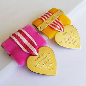 Heart Of Gold Personalised Medal, 6 of 7