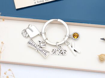 Personalised 2026 Graduation Keyring, Graduation Cap, 4 of 12