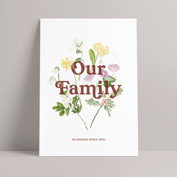 Family Tree Flower Print, 11 of 12