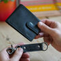 Personalised Bifold Leather Wallet And Keyring Set, thumbnail 2 of 3
