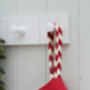 Luxury Chevron Personalised Christmas Santa Stocking, thumbnail 3 of 12
