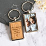 Personalised Dad Photo Keyring Father's Day Gift, thumbnail 3 of 8