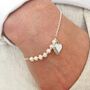 Personalised Freshwater Pearl Silver Plated Bracelet, thumbnail 1 of 5