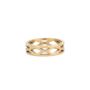Gold Plated Hollow Patterned Steel Band Ring For Men, thumbnail 4 of 12
