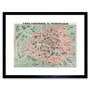 Robelin Paris Monument Map French Artwork Art Print, thumbnail 1 of 3