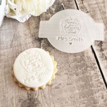 Personalised Teacher Appreciation Fondant Embosser, 6 of 9
