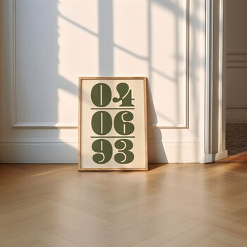 Custom Date Print | Personalised Poster | Gift | Wedding | Anniversary | Couples | Trendy | Gallery Wall, 3 of 10