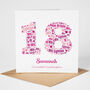Personalised 18th Birthday Card For Her, thumbnail 2 of 2