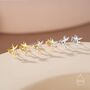 Sterling Silver Very Tiny Flying Fish Stud Earrings, thumbnail 7 of 12