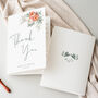 Wedding Thank You Cards Vibrant Coral Peony, thumbnail 1 of 6